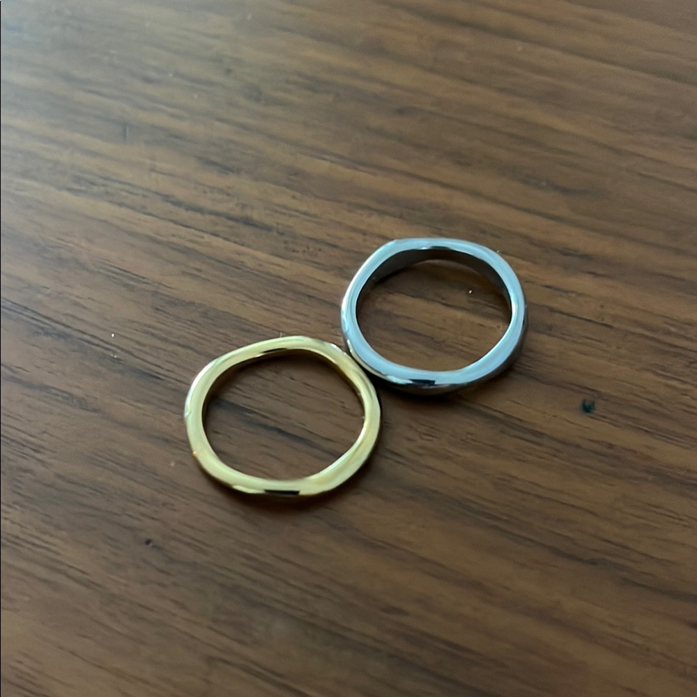 Stackable Gold And Silver Ring Set - image 1